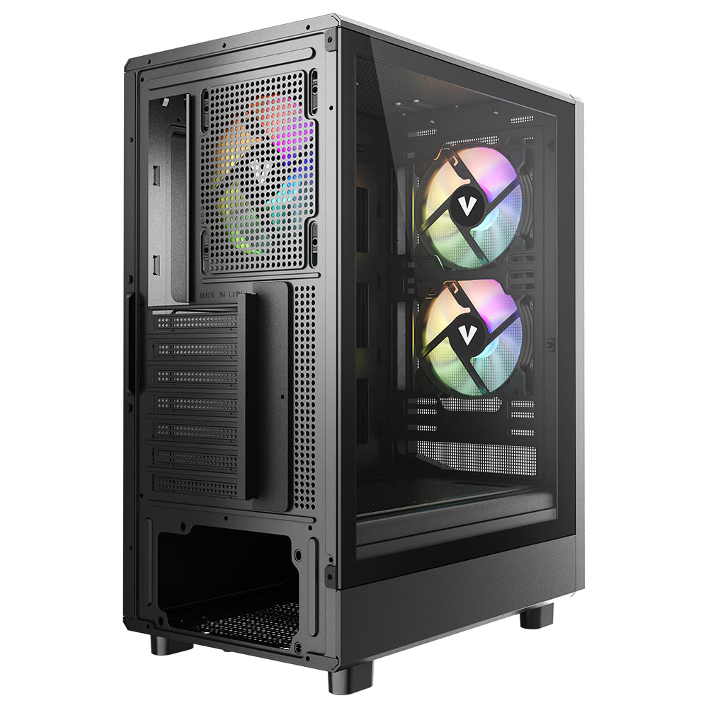 VIDA SPIRE M MATX BLACK GAMING CASE