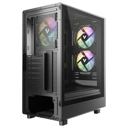 VIDA SPIRE M MATX BLACK GAMING CASE