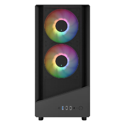 VIDA SPIRE M MATX BLACK GAMING CASE