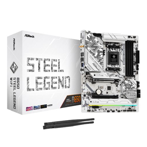 A31 - Steel Legend White Edition – Ryzen 5 9600X | RX 9070 | 32GB DDR5 | 1TB NVMe | 360mm AIO