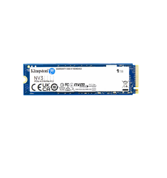 Kingston 1TB NV3 M.2 NVMe Gen4 SSD, M.2 2280, PCIe4, R/W  6000/4000 MB/s