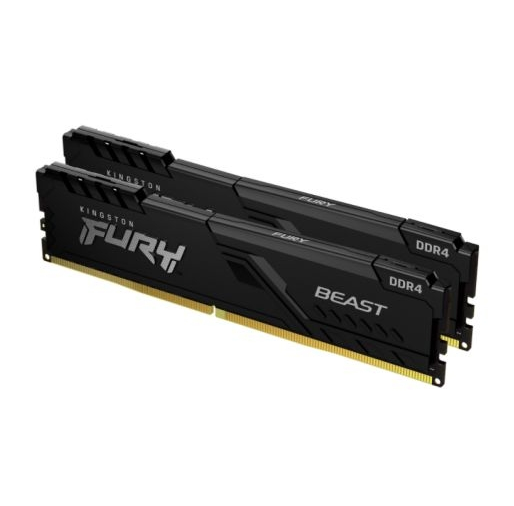 Kingston Fury Beast 32GB Kit (2 x 16GB), DDR4, 3200MHz, CL16, XMP, DIMM Memory