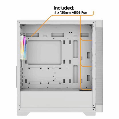 Choose GPU White – Ryzen 7 5700X + RTX 5060 | 16GB RAM | 1TB NVMe SSD | Gaming PC