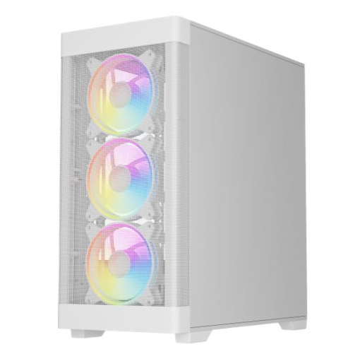 Zephyr Gaming PC – Your Perfect Entry into PC Gaming! Ryzen 5 and RTX3050 (White)