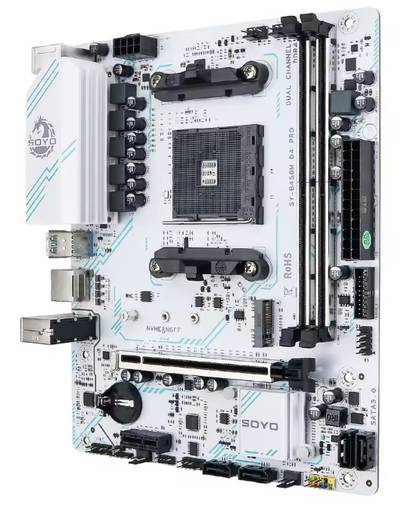 AURORA CORE SPEC WHITE – Ryzen 5 5600XT • RTX 5060 8GB • 16GB RAM • Wi-Fi