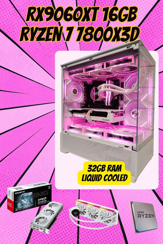 The Benji – Ryzen 7800X3d - RX9060XT 16GB - 2TB NVMe | 1440p Gaming | Fortnite & GTA | DDR5 | Streaming Ready