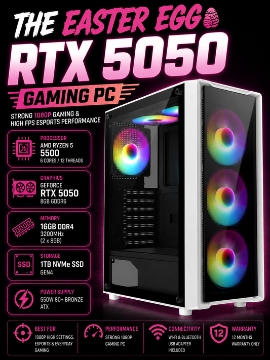 The Easter Egg – RTX 5050 Gaming PC | DDR4