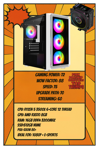 THE ICON – Compact White Christmas Gaming PC