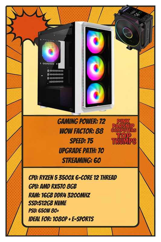 THE ICON – Compact White Christmas Gaming PC