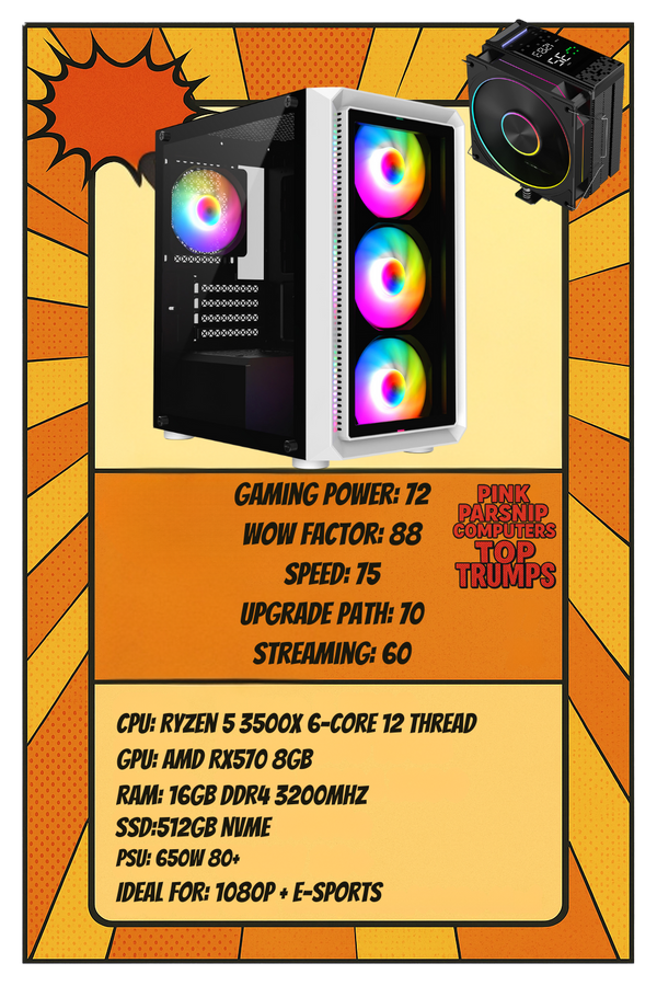 THE ICON – Compact White Christmas Gaming PC