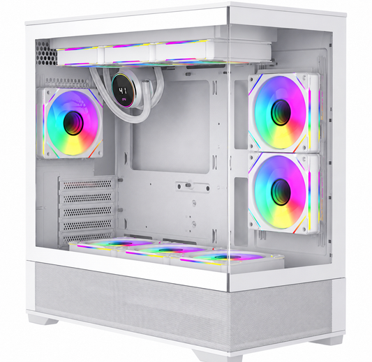 The Kiyan – RTX 5060 White Gaming PC | Ryzen 5 7500X3D | 32GB DDR5 | 2TB NVMe | 360mm AIO | WiFi 6E | Windows 11