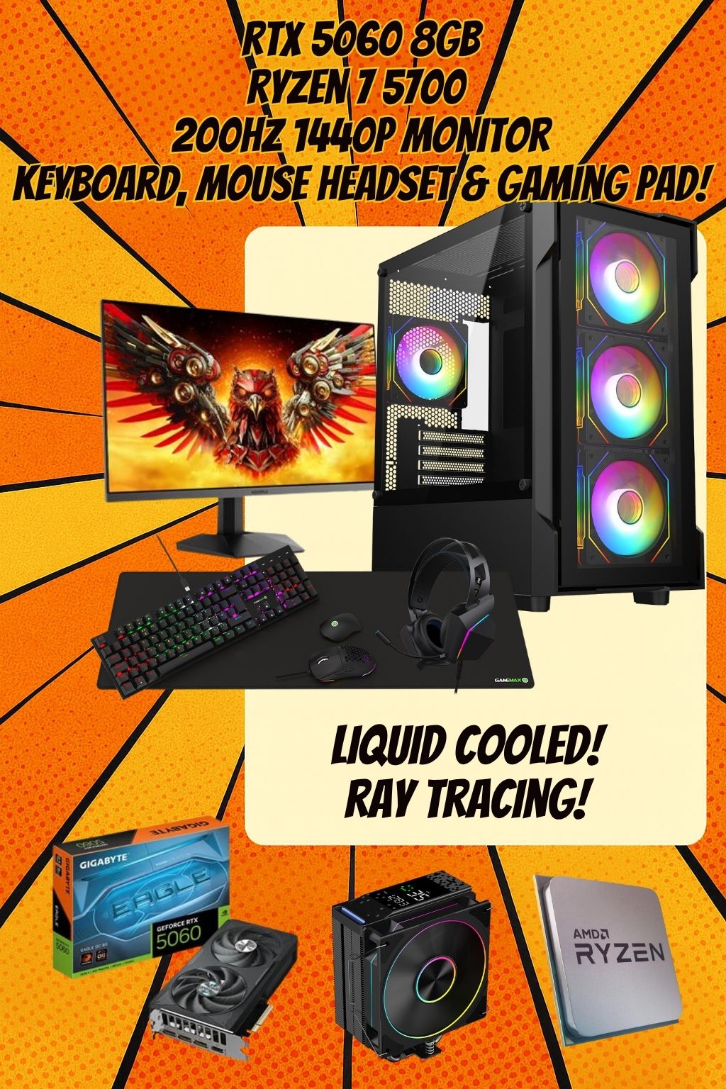 The Phoenix 1440p 200Hz Gaming Setup | DDR4