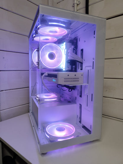 The Amanda – Intel i5 12400F + Arc B580 12GB | 32GB DDR5 | 1TB NVMe | White ARGB Gaming PC