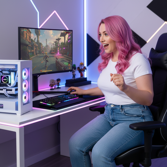 The Jerry | Ryzen 7 5700X | RX 9060 XT 16GB | 32GB RAM | 1TB Gen4 NVMe | LCD AIO Gaming PC