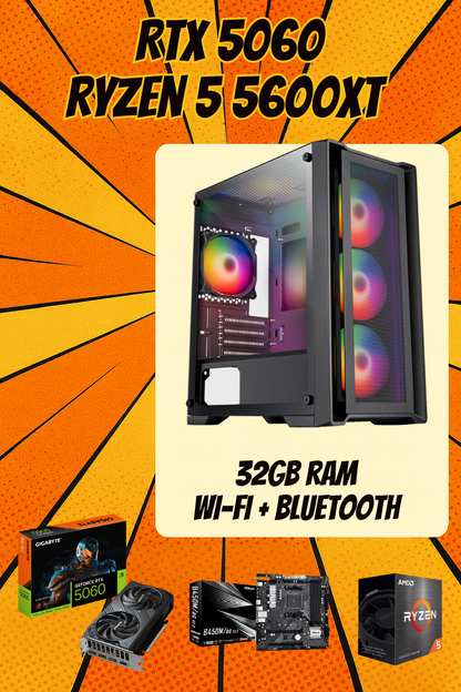 The Vento – Ryzen 5 5600X • RTX 5060 8GB • 32GB RAM • Wi-Fi