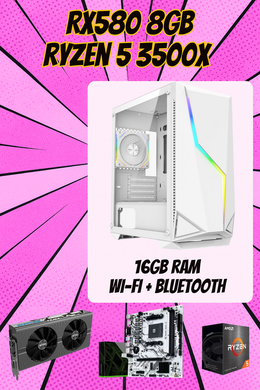 Volt Refurb Gaming PC – Ryzen 5 | RX 8GB | 16GB RAM | 1080p Esports Ready