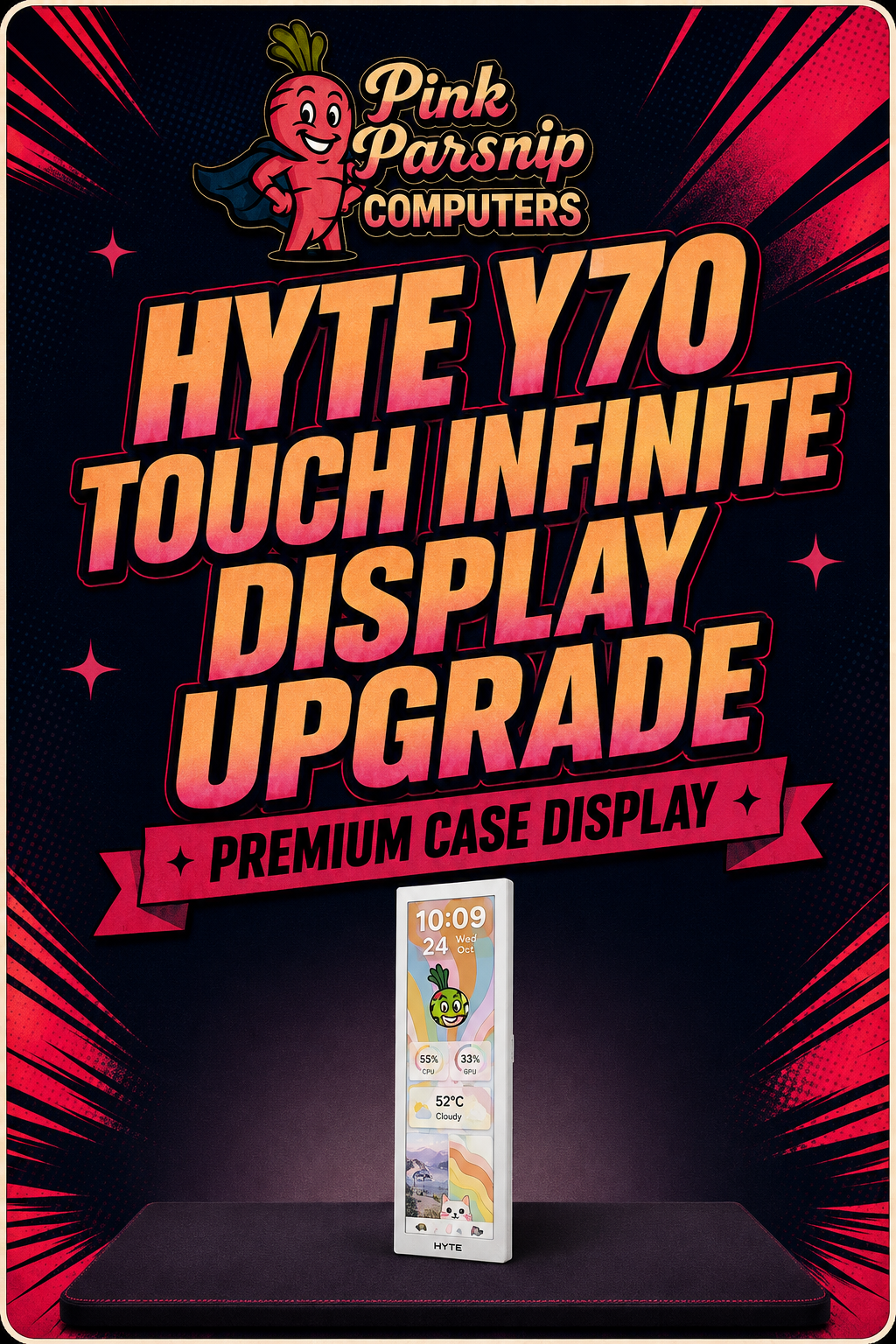 Hyte Y70 Touch Infinite Display Upgrade