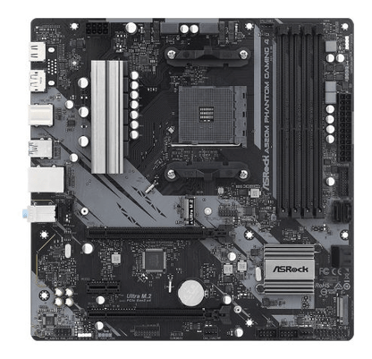 Asrock A520M PHANTOM GAMING 4, AMD A520, AM4, Micro ATX, 4 DDR4, HDMI, DP, 2x M.2 - Pink Parsnip Computers