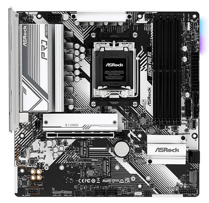 Asrock A620M PRO RS, AMD A620, AM5, Micro ATX, 4 DDR5, HDMI, DP, GB LAN, PCIe4, RGB, 3x M.2 - Pink Parsnip Computers