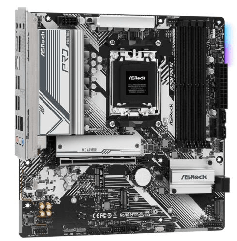 Asrock A620M PRO RS, AMD A620, AM5, Micro ATX, 4 DDR5, HDMI, DP, GB LAN, PCIe4, RGB, 3x M.2 - Pink Parsnip Computers