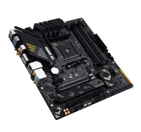 Asus TUF GAMING B550M - PLUS WIFI II, AMD B550, AM4, Micro ATX, 4 DDR4, HDMI, DP, AX Wi - Fi, 2.5GB LAN, PCIe4, RGB, 2x M.2 - Pink Parsnip Computers