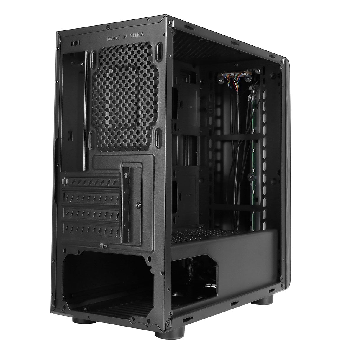 Beam MATX Gaming Case Rainbow RGB Strip 1 x Rainbow RGB fan Acrylic Side - Pink Parsnip Computers