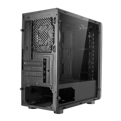 Beam MATX Gaming Case Rainbow RGB Strip 1 x Rainbow RGB fan Acrylic Side - Pink Parsnip Computers
