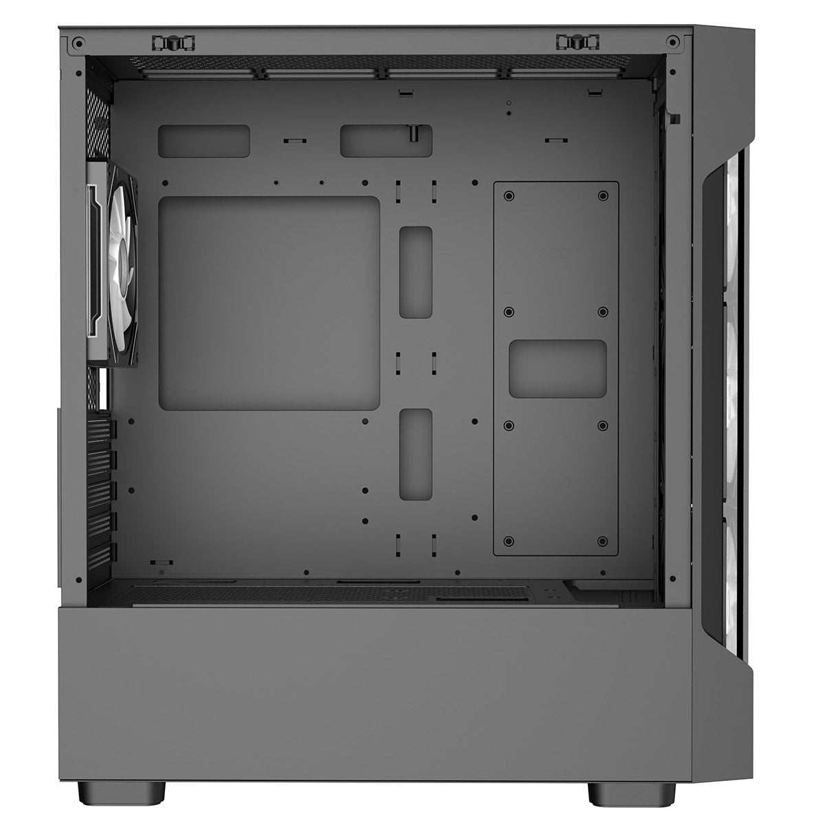 Bolt Black Micro-ATX Gaming Case With 4 x 120mm ARGB Infinity Fans and Tempered Glass Panels With 30 Percent Tint