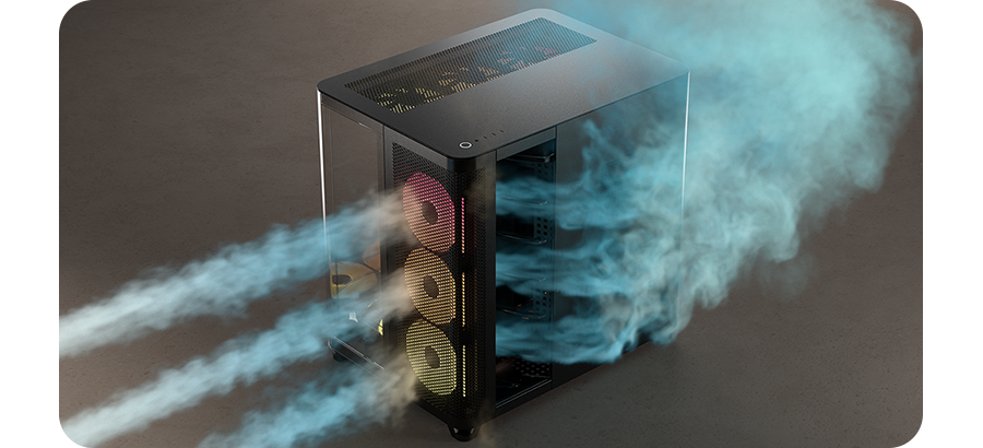 The Obsidian Link X3D | Ryzen 7 7800X3D | RTX 5070 12GB | 32GB DDR5 | 1TB NVMe | Corsair iCUE Gaming PC