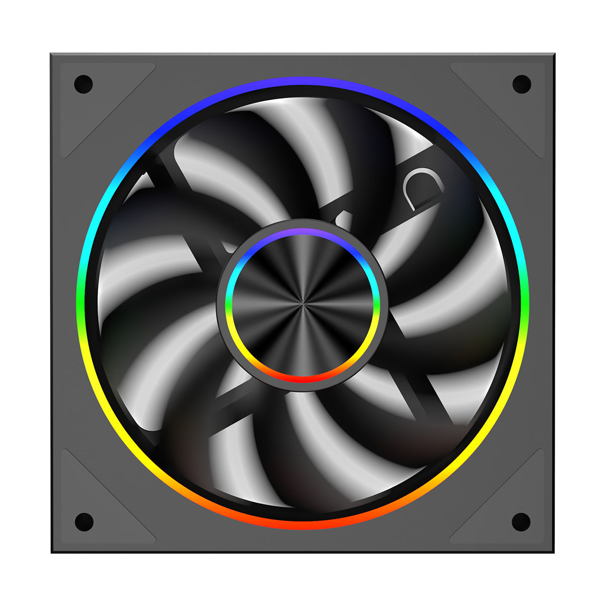 Fan: CiT Saturn 120mm ARGB Infinity Fan (Black, PWM 4-Pin)