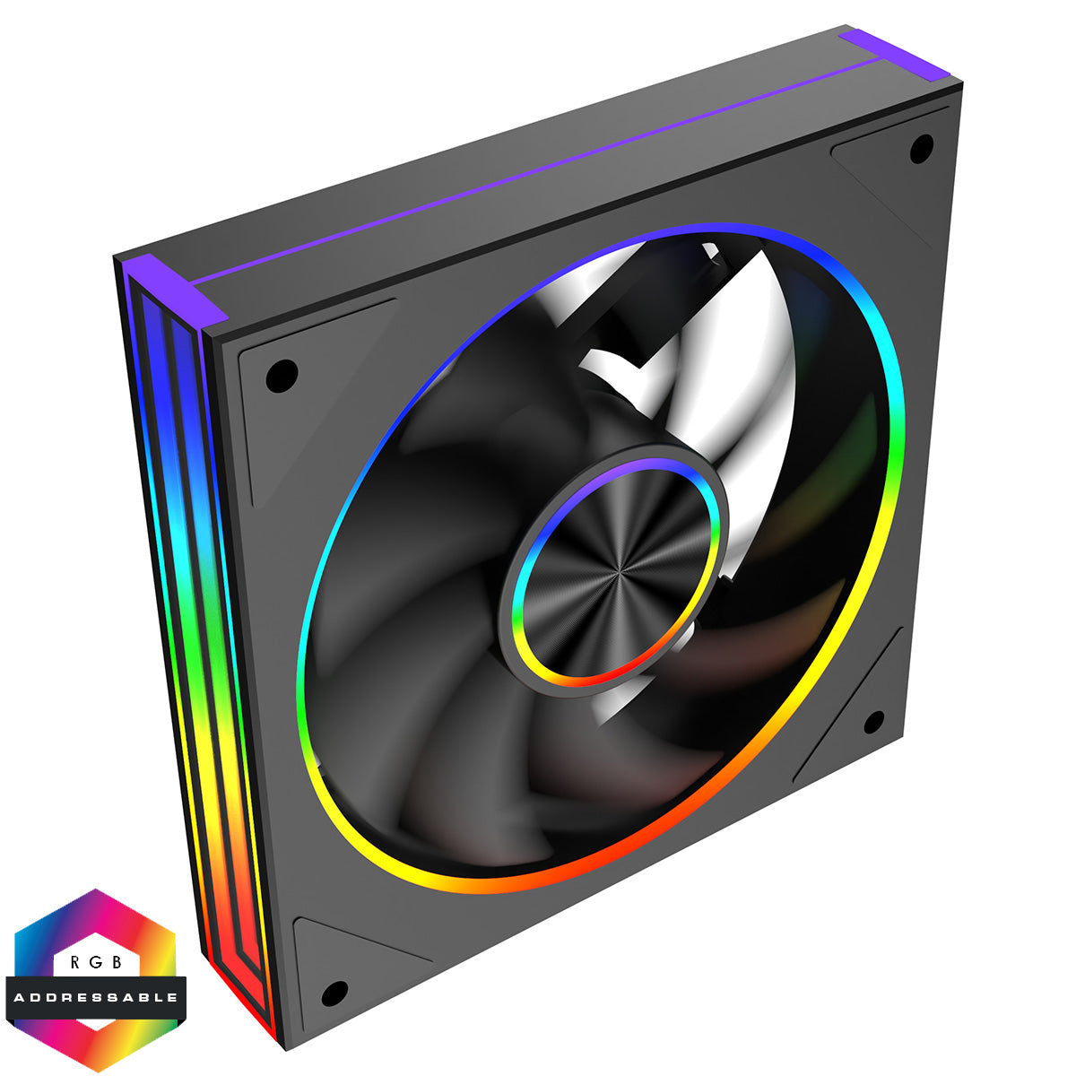 Fan: CiT Saturn 120mm ARGB Infinity Fan (Black, PWM 4-Pin)