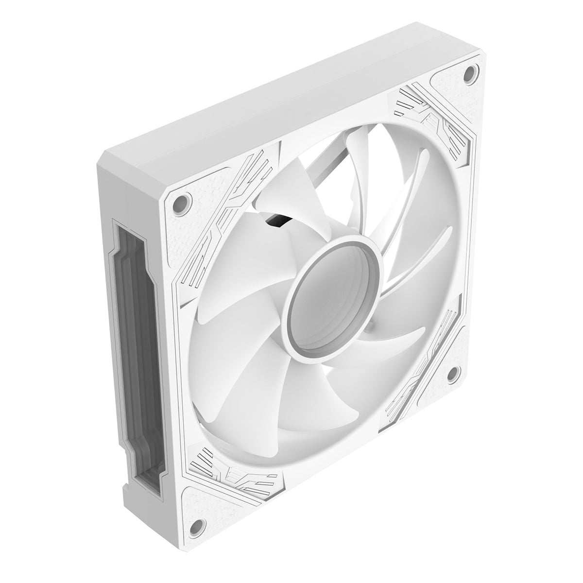 Pro Storm 120mm Three-Sided Infinity ARGB White 4pin PWM PC Cooling Fan