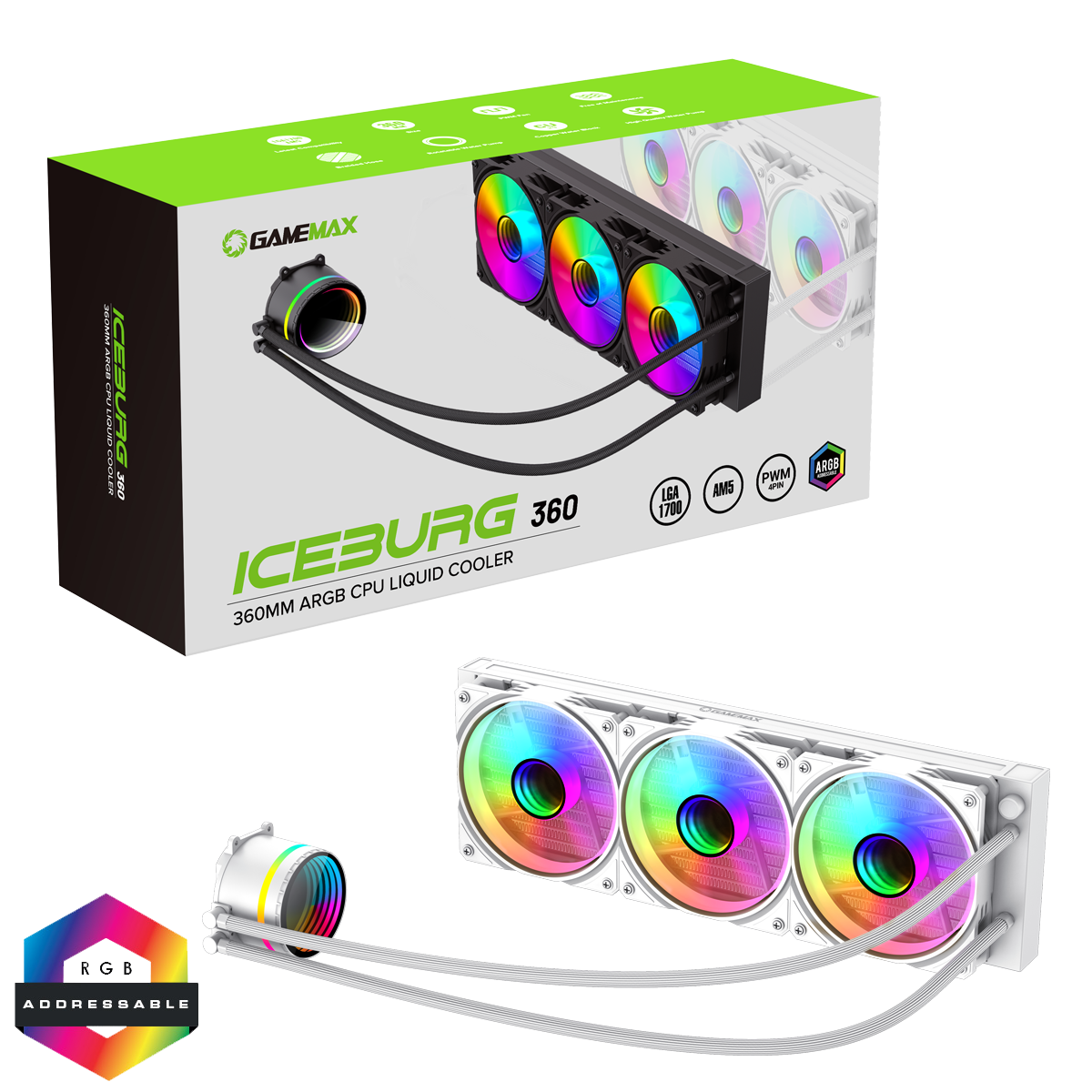 THE APEX WHITE — Ryzen 5 5500 | Arc B570 10GB | 16GB RAM | 1TB NVMe | WiFi | Windows 11