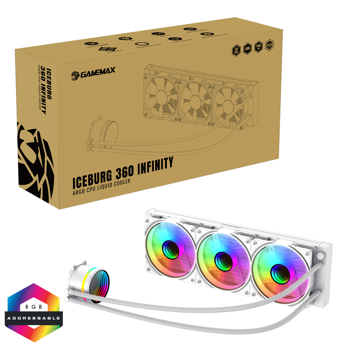 The Arctic Strike Limited Edition Gaming PC | Ryzen 5 5500 | White RTX 5060 | 32GB White RAM | 1TB SSD | White 360mm AIO