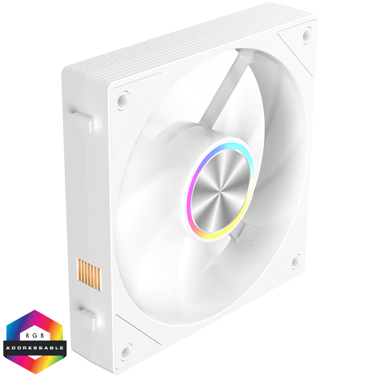 Powercool Velocity 120mm FDB White 4pin PWM Cooling Fan