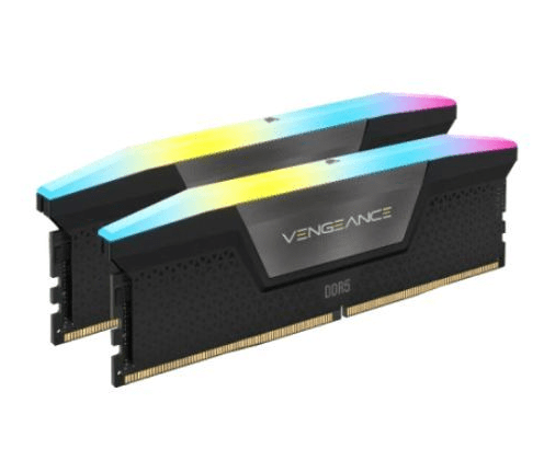 Corsair Vengeance RGB 16GB Kit (2 x 8GB), DDR5, 5200MHz, CL40, 1.25V, XMP 3.0, PMIC, Black, DIMM Memory - Pink Parsnip Computers