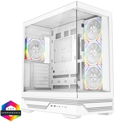 The Haymaker RTX 5070 White Gaming PC | Ryzen 7 7800X3D | 32GB DDR5 | 1TB NVMe | 360mm AIO | Windows 11