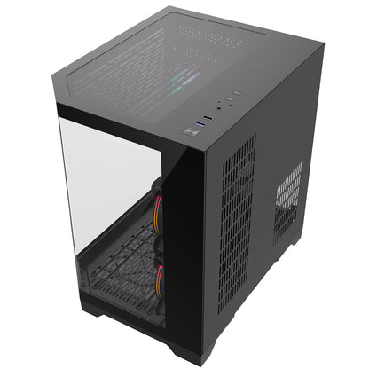 Eclipse 240 — Dual-Chamber Micro-ATX Case (Celsius Edition, 3 × Infinity ARGB Fans)