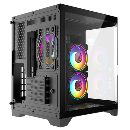Eclipse 240 — Dual-Chamber Micro-ATX Case (Celsius Edition, 3 × Infinity ARGB Fans)