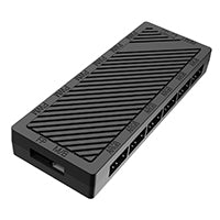 CiT DS240 Black ATX Gaming Case With Dual Chamber Panoramic Tempered Glass With 3 x CiT Pro Storm 120mm Fans and 6 Port PWM Hub