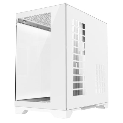 Eclipse 240 — Dual-Chamber Micro-ATX Case (White Edition, No Fans Included)