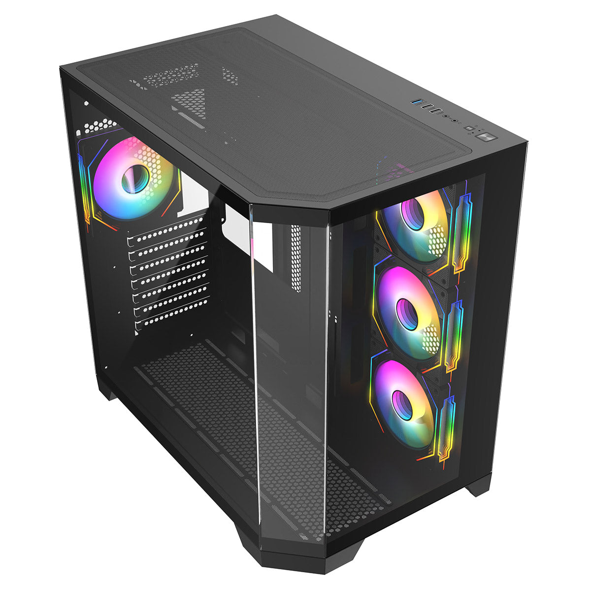 CiT DS360 RGB Gaming Case – Black Edition