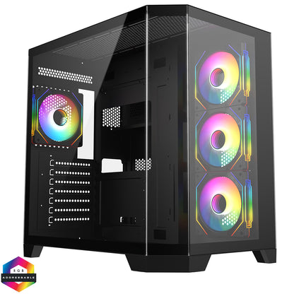 CiT DS360 RGB Gaming Case – Black Edition