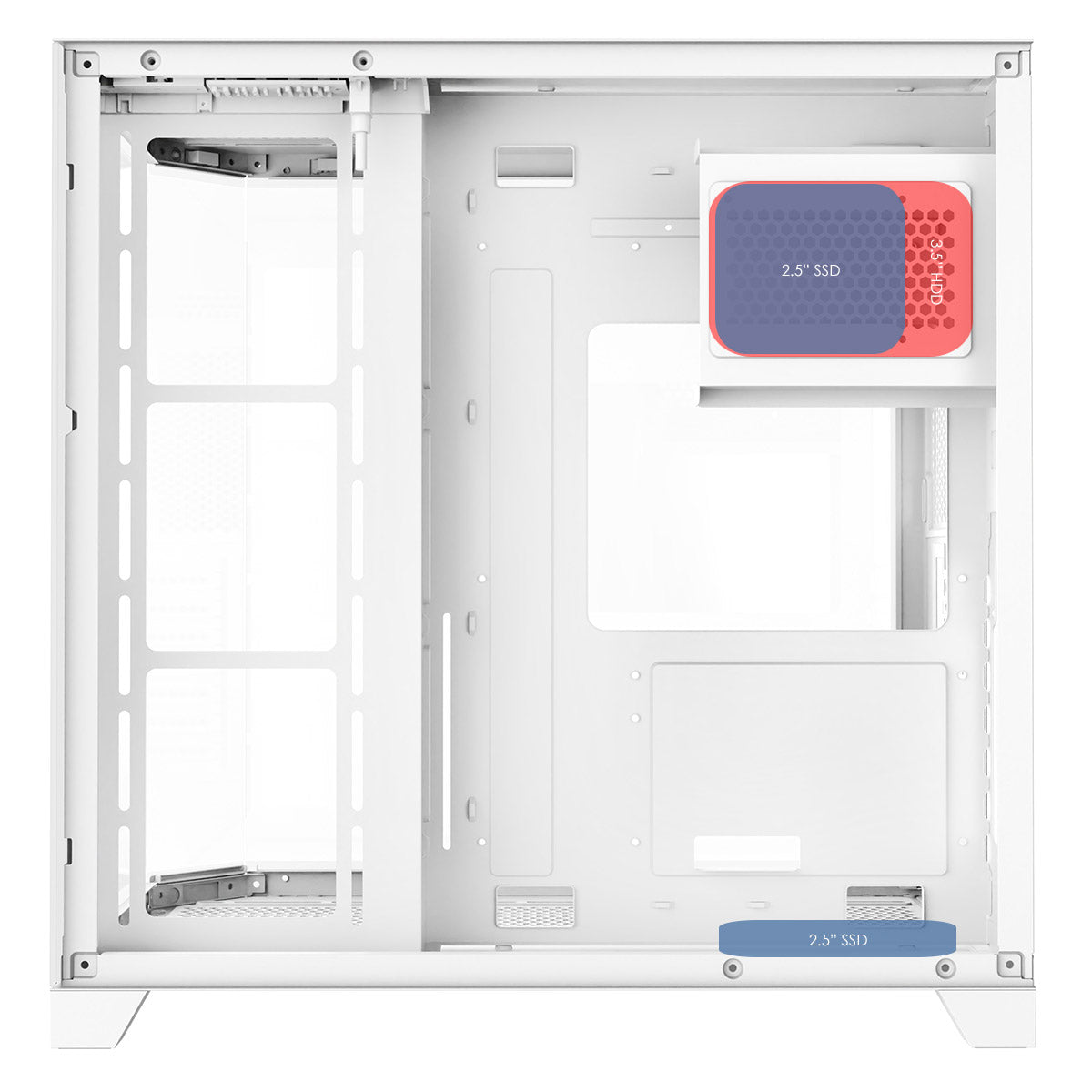 CiT DS360 RGB Gaming Case – White Edition