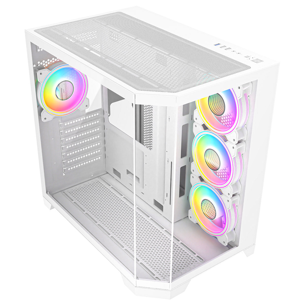 CiT DS360 RGB Gaming Case – White Edition