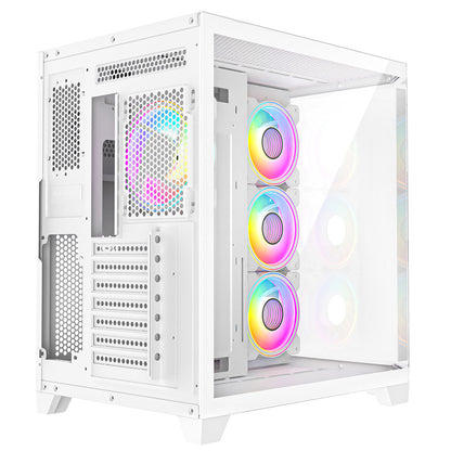 CiT DS360 RGB Gaming Case – White Edition