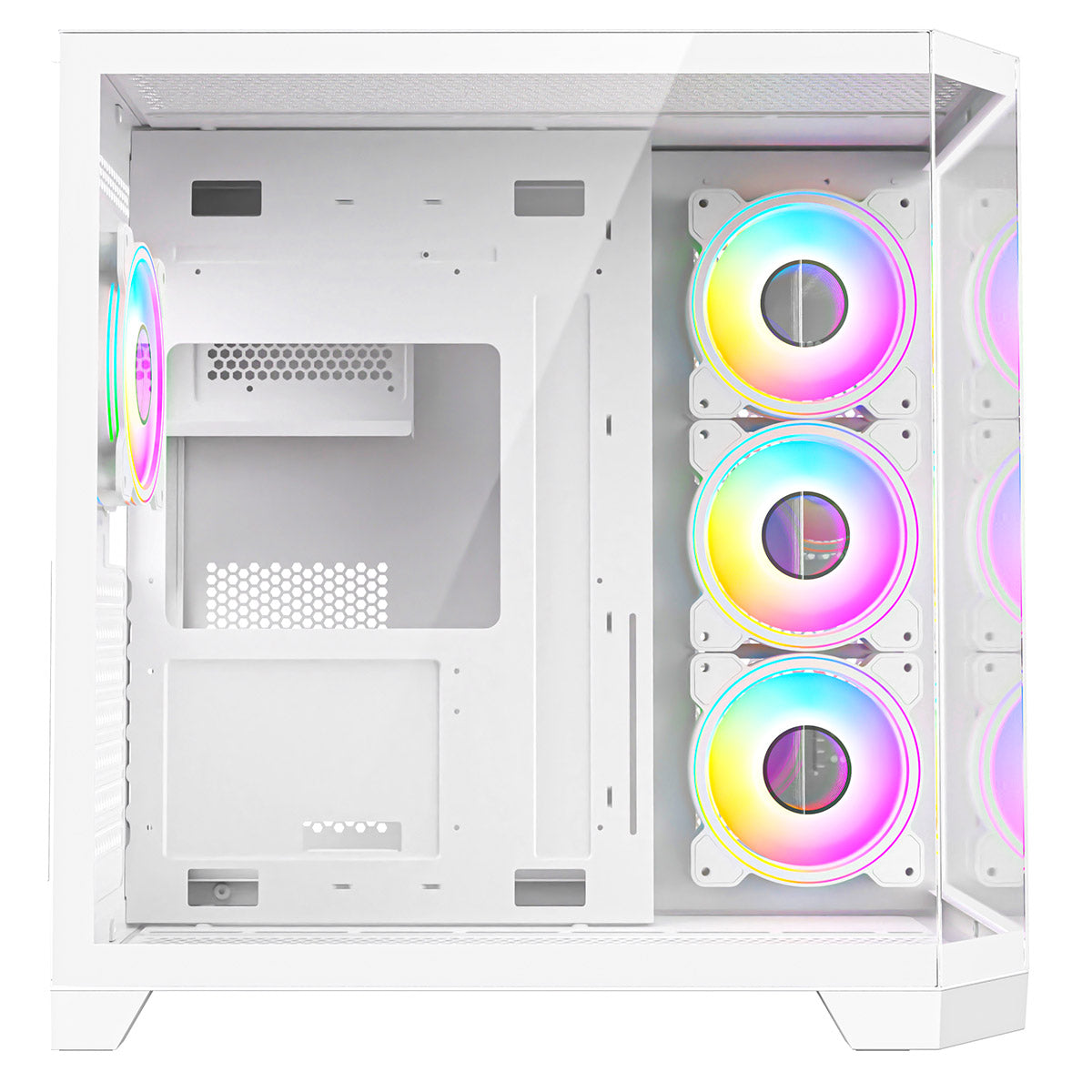 CiT DS360 RGB Gaming Case – White Edition
