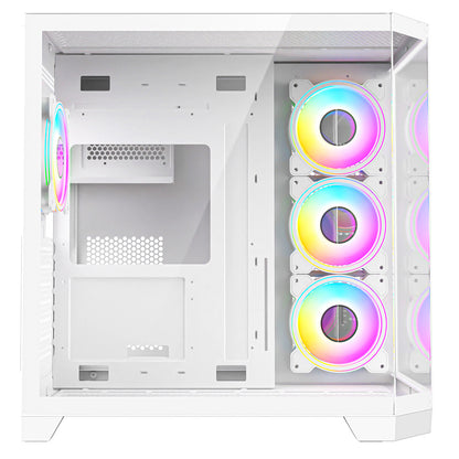 CiT DS360 RGB Gaming Case – White Edition