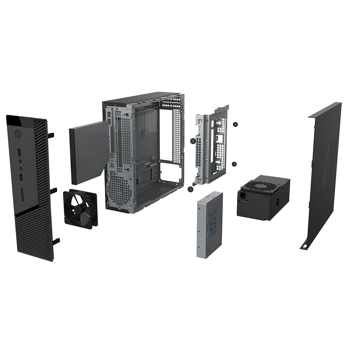 The Desk Commander Mini Pro Office PC | Ryzen 7 | 16GB RAM | Windows 11 Pro