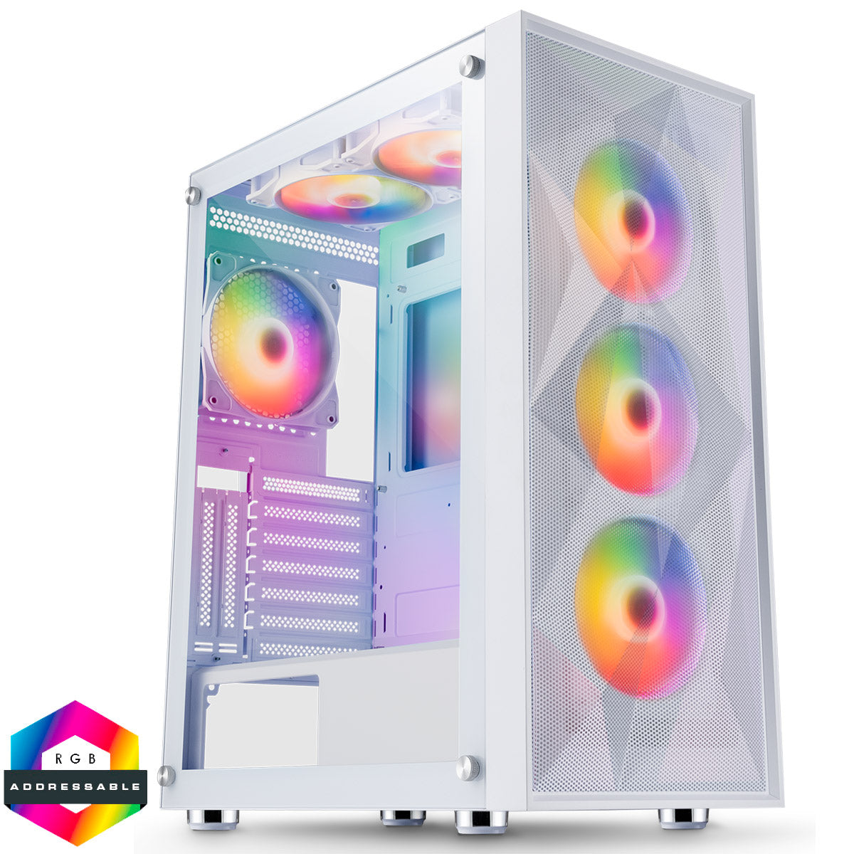 Phantom Ryzen 5 5500 6 Core - AMD RX6600 - 16GB DDR4 - 1TB (White)
